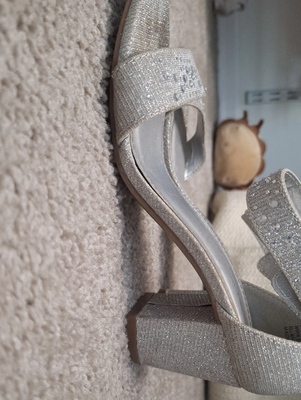 Silver Heels Size 2